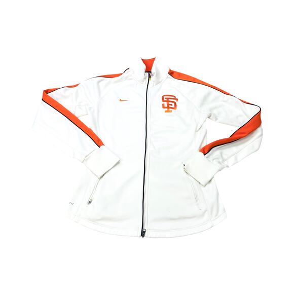 Nike SF Giants White Full-Zip Jacket - Women's M - Picture 1 of 4